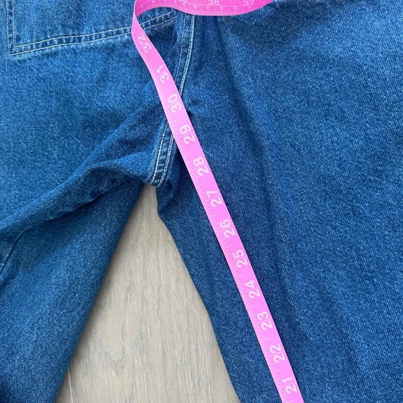 Sea New York Marble Denim Ruffle Button Front Jumpsuit - Size 2 - Picture 10 of 11